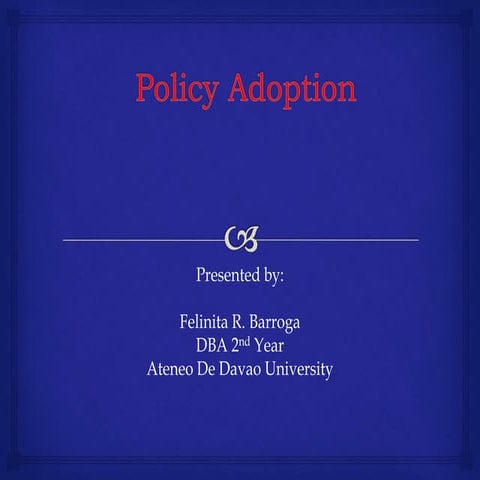 Policy adoption final