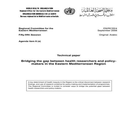 Policy and research gap