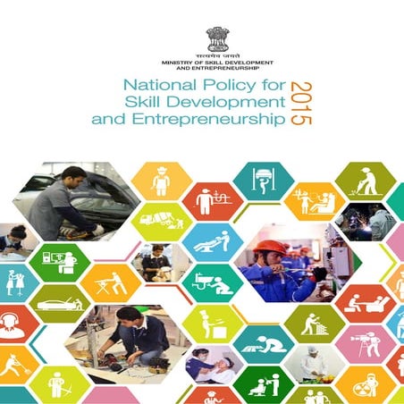 Policy for skill development and entrepreneurship 2015