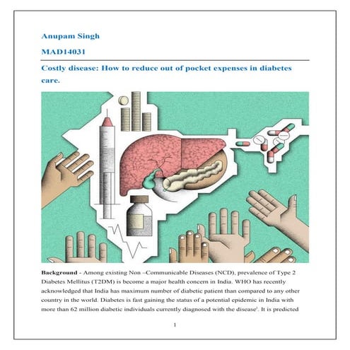 Policy Brief-Costly Disease: How to reduce out of pocket expenditure in Diabe...