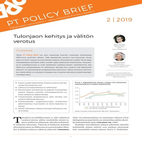 Tulonjaon kehitys ja välitön verotus