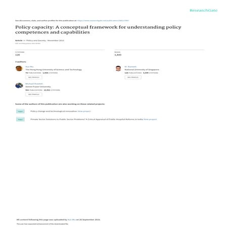 Policy Capacity | PDF
