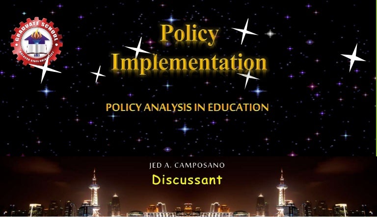 Policy implementation process