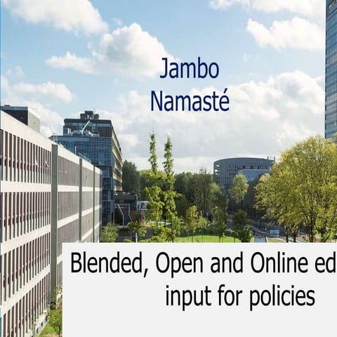Policy input open_online_education