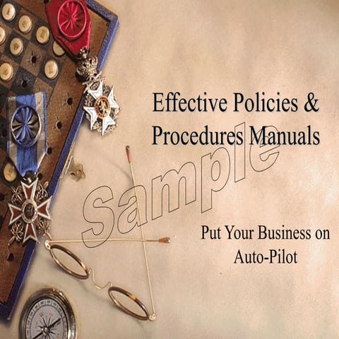 How to Write a Policy & Procedure Manual