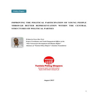 Policy paper on improving youth pol...
