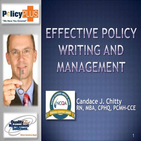 PolicyPLUS Webinar - Effective Policy Writing and Management