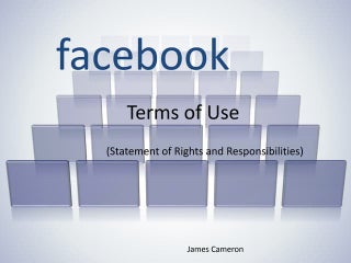 Facebook: Terms of Use, Explained &amp; Explored | PPT