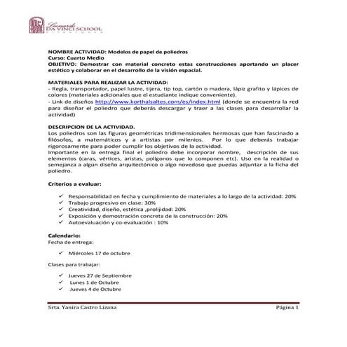 Poliedros cuarto medio