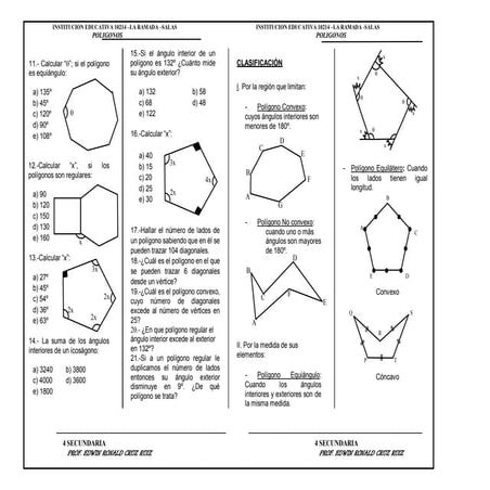 PROPIEDADES DE LOS POLIGONOS 