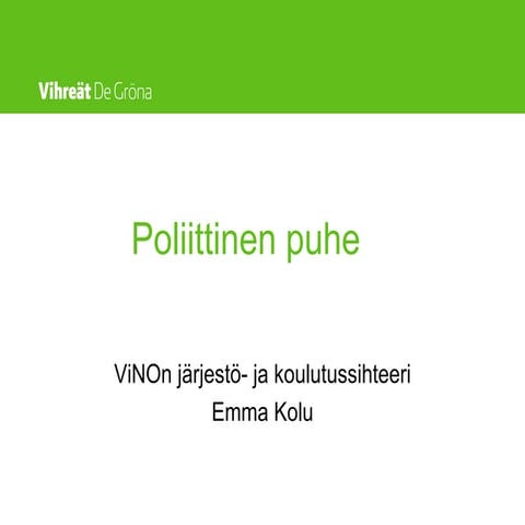 Kirjoita puhe | PPTX