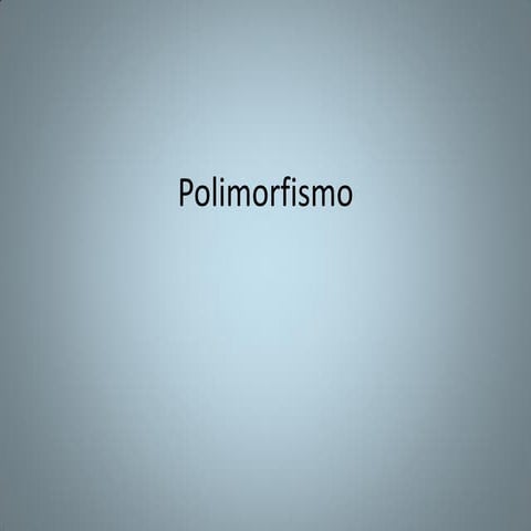 Polimorfismo