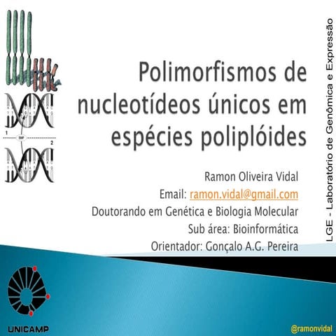 Polimorfismos de nucleotídeos únicos em espécies poliplóides.ppt