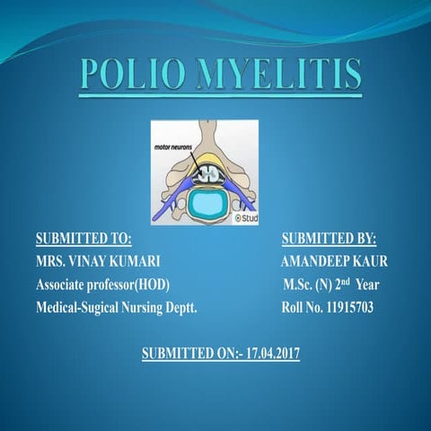 Polio myelitis