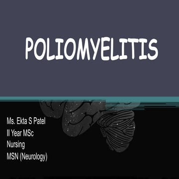 Poliomyelitis