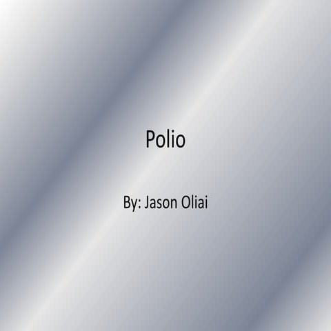 Polio power point | PPTX