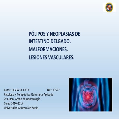 INTESTINO DELGADO. PATOLOGÍA
