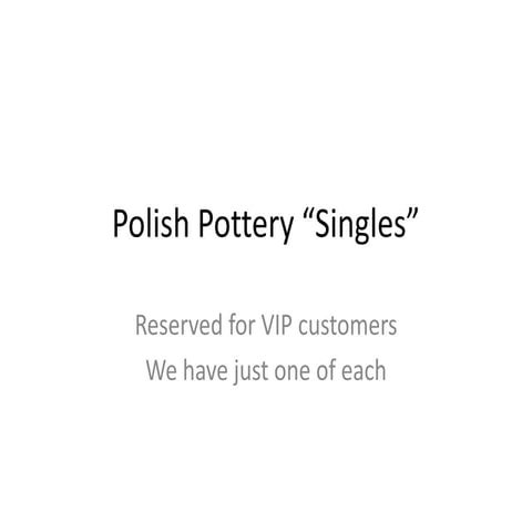 Polish pottery for VIPS