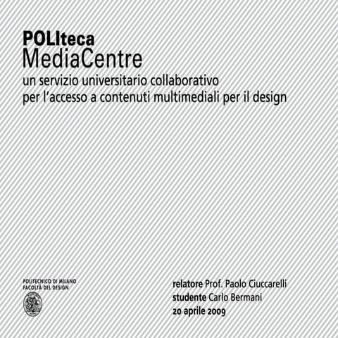 PolIteca MediaCentre_Tesi
