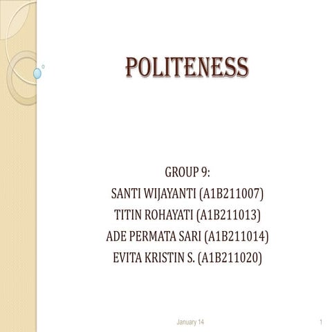 POLITENESS