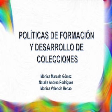 Politica de desarrollo de colecciones
