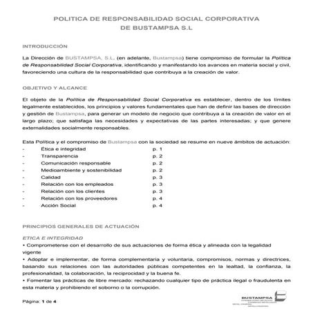 Politica de responsabilidad social corporativa rev02
