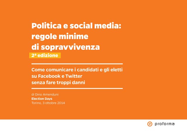 Politica e social media: regole di sopravvivenza