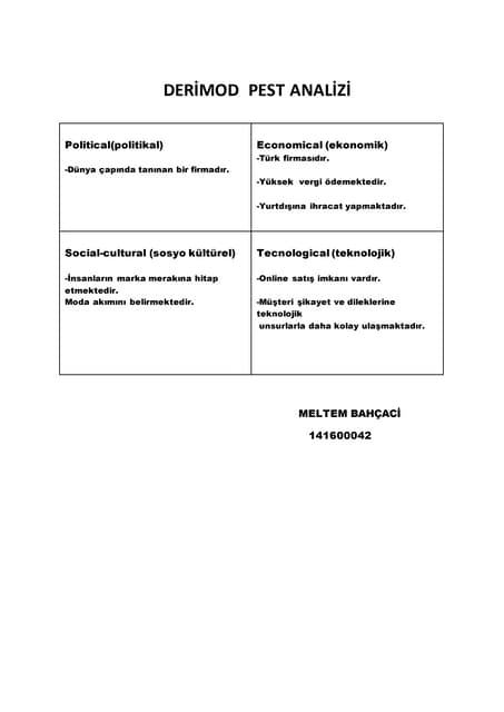 Swot anali̇zi̇ | DOCX