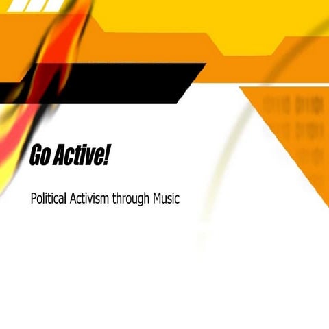 Political Activism in Music | PPT