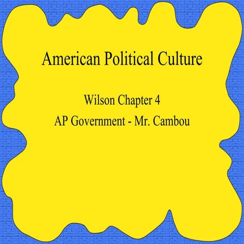 Political Culture | PPT
