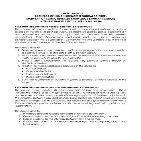 Political science  cs