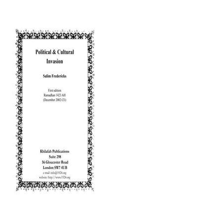Political & Cultural Invasion | PDF