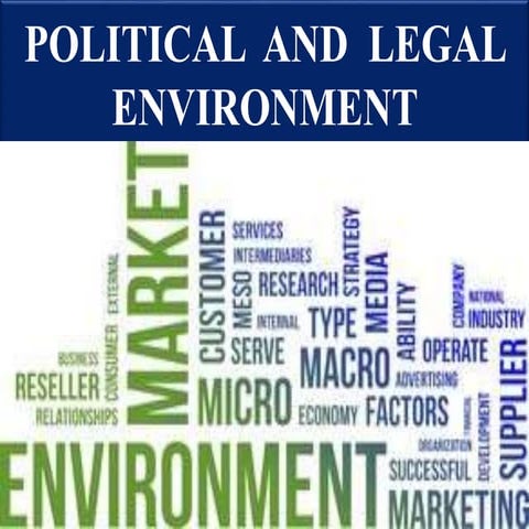 Political  and  legal environment of Business