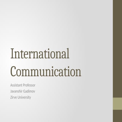 what is communication - political communication