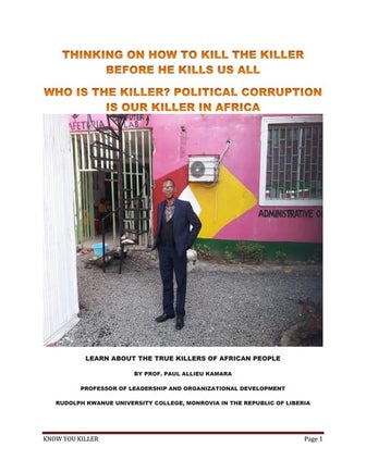 THINKING ON HOW TO KILL THE KILLER BEFORE HE KILLS US ALL WHO IS THE KILLER? ...