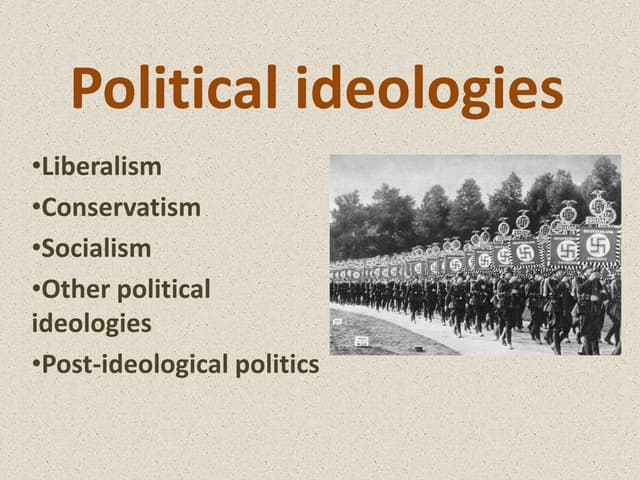 Ideologies An Introduction