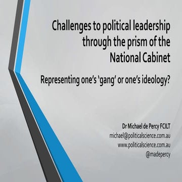 Political Leadership and the National Cabinet.pptx