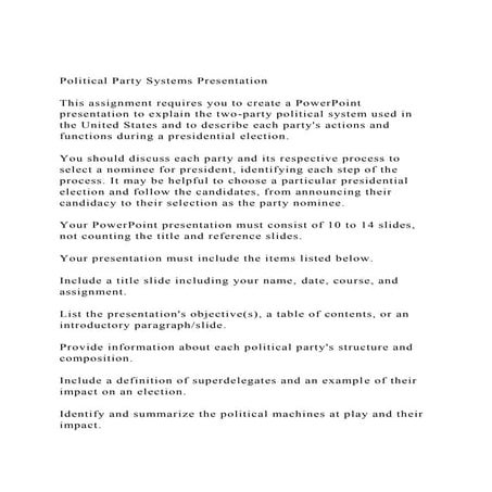 Create a multimedia presentation of 10 to 12 content slides on pol.docx