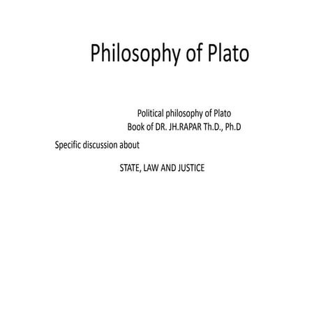 Political philosophy of plato