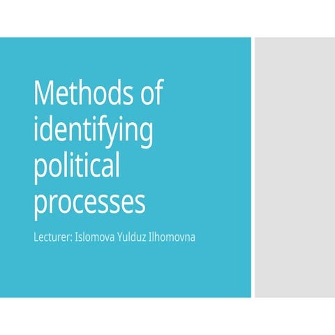 political_process_methods_modern interest and identifying it | PPTX