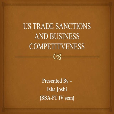 Political risk trade embargo | PPTX