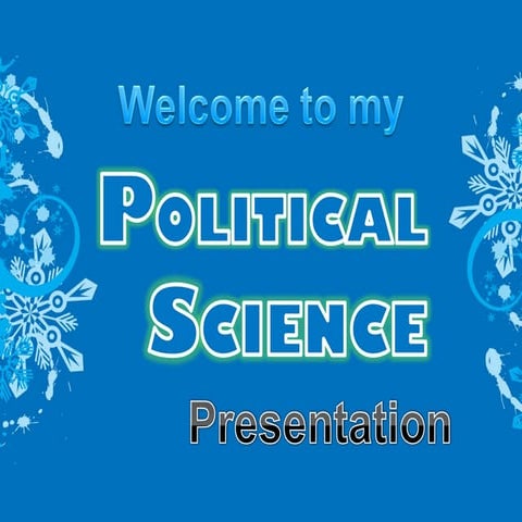 Political science term paper presentaion