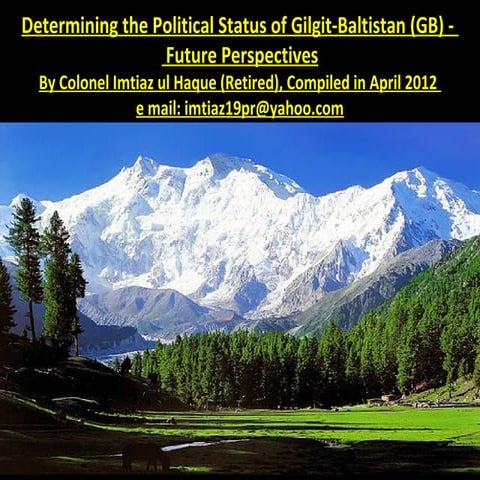 History of gilgit baltistan | PPTX