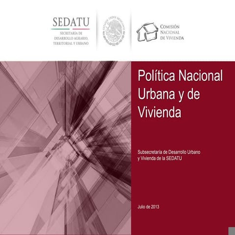 Politica nacional urbana y de vivienda