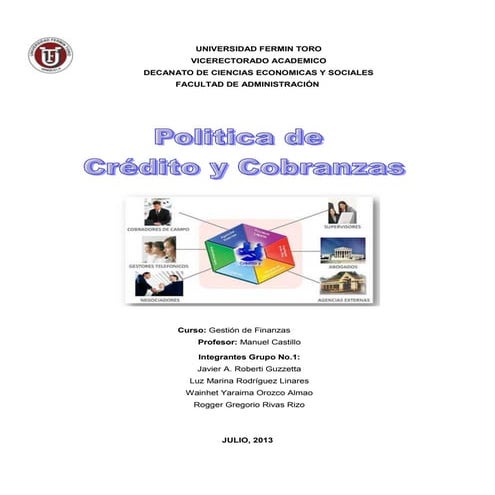 Politicas de credito