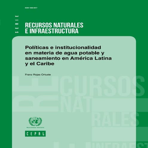 Políticas e institucionalidad en agua