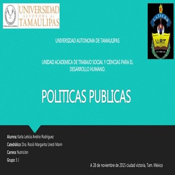 Políticas publicas tercer parcial