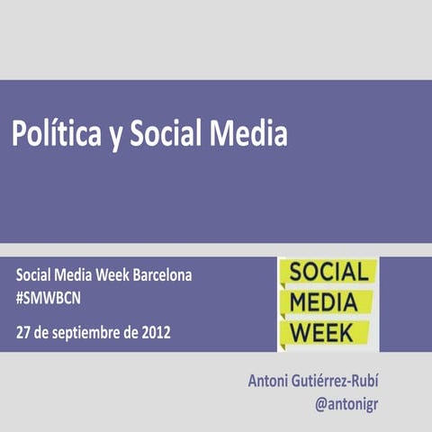 Politica y social media