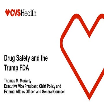 Politico Pro Health Care Briefing: Drug Safety and the Trump FDA