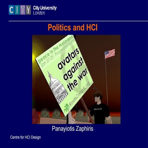 Politics and HCI